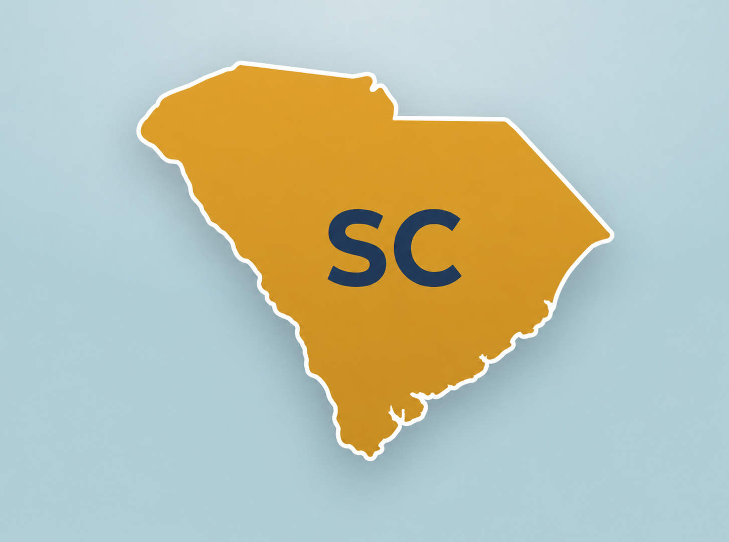 South Carolina Map With Attached Image Style